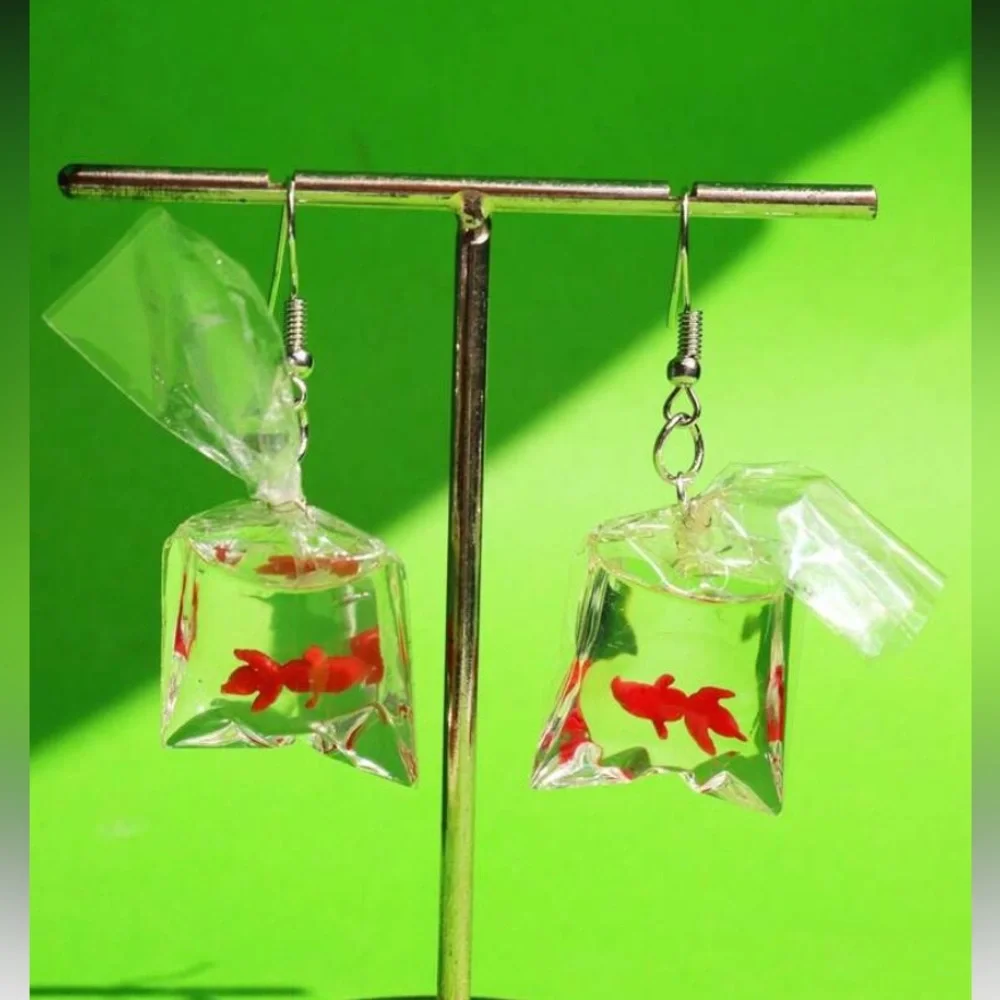 Goldfish Bag Earrings